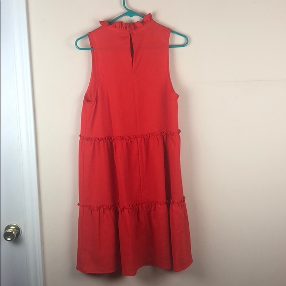Red/Orange Ruffle Dress - Picture 4 of 6